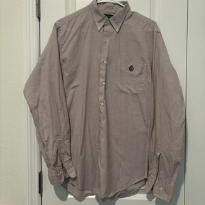 Lauren Ralph Lauren Shirt‎ Mens Large Red White Blue Long Sleeve Button Up
